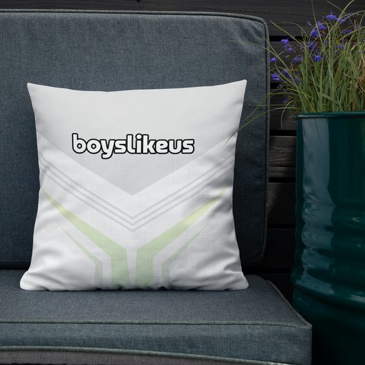 Premium-Kissen - Geometric White