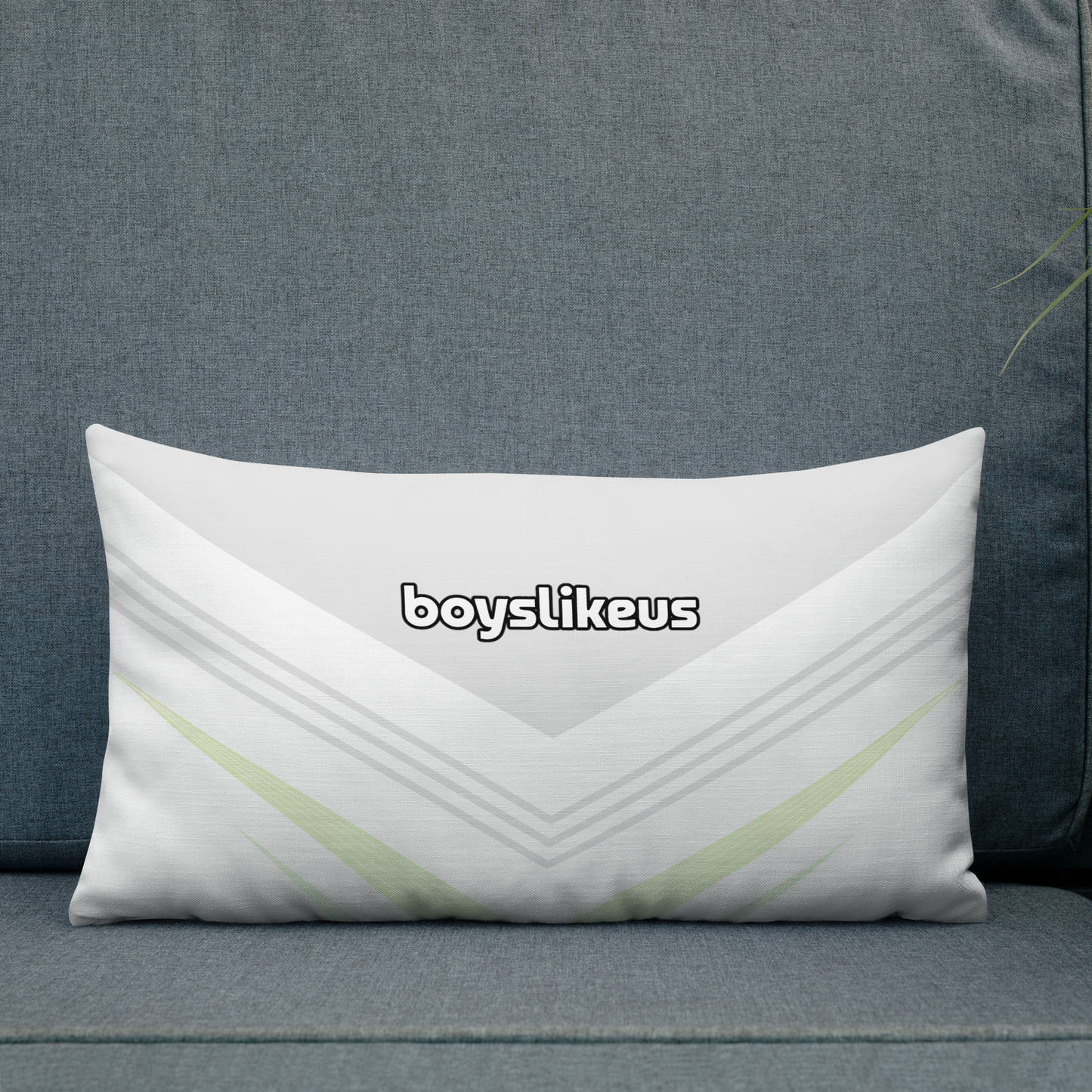 Premium-Kissen - Geometric White