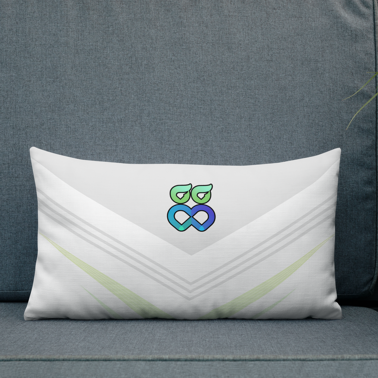 Premium-Kissen - Geometric White